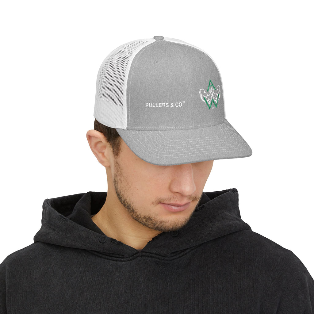 Embroidered Trucker Cap | Pullers & Co. Rope Logo Snapback
