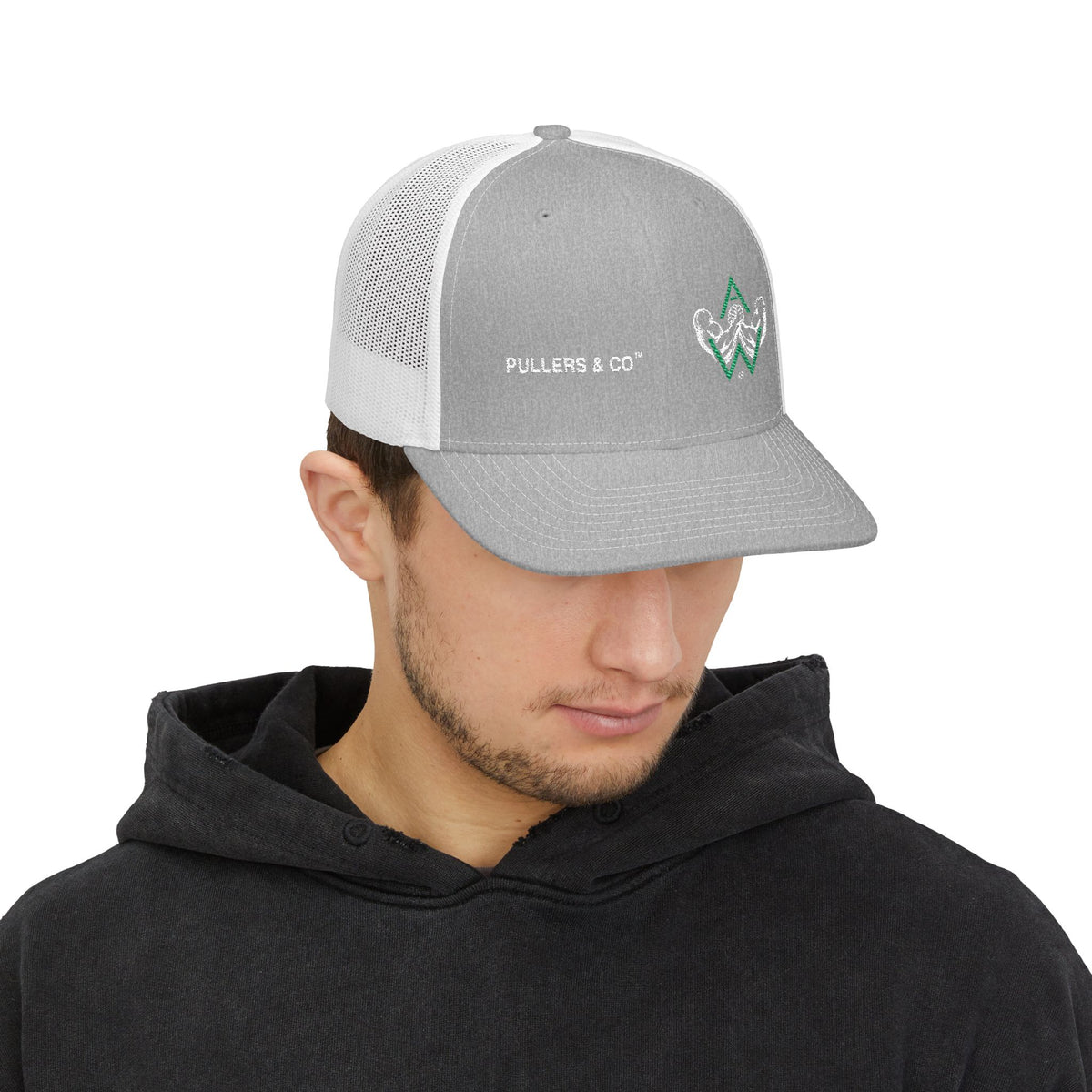 Embroidered Trucker Cap | Pullers & Co. Rope Logo Snapback
