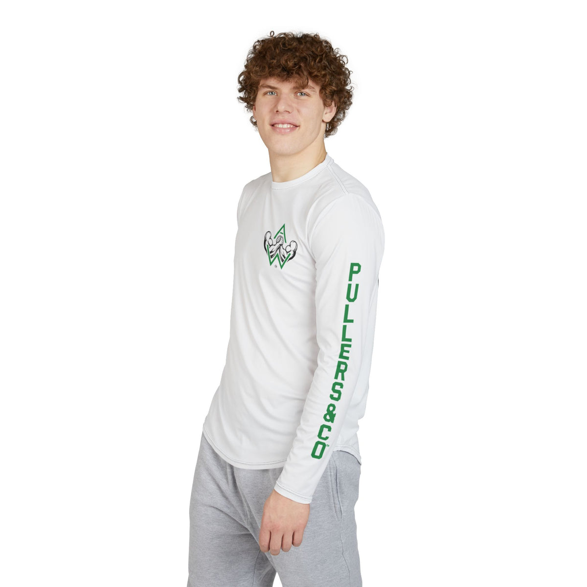 Men's UV Protection Long Sleeve Shirt With Logos | Pullers & Co.