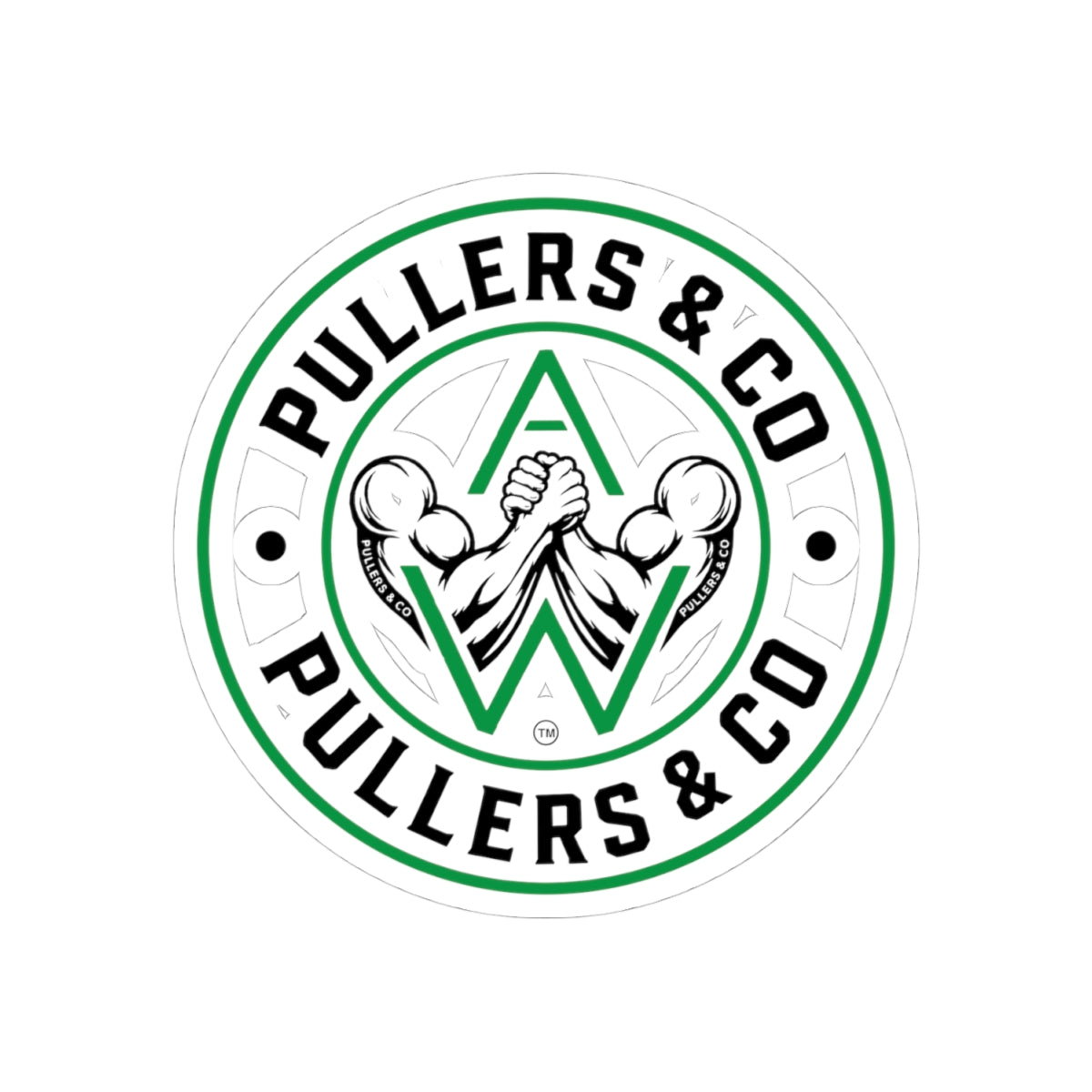 Circular Logo Kiss-Cut Sticker  Transparent | Pullers & Co.