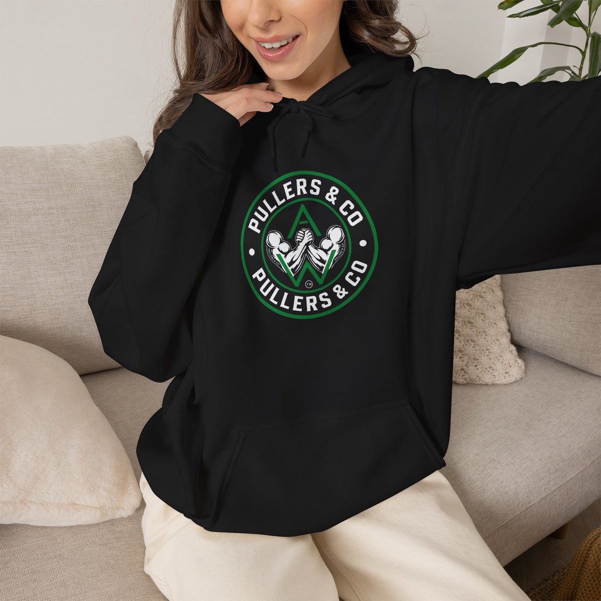 Women's Pullover Hoodie - Circular Logo - UNISEX | Pullers & Co.