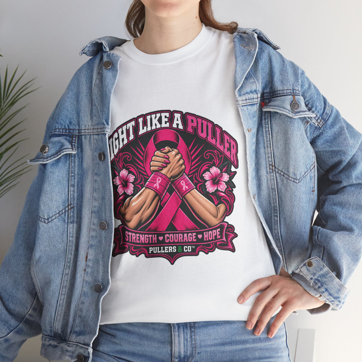 Fight Like a Puller Breast Cancer Awareness T-Shirt | Pullers & Co.