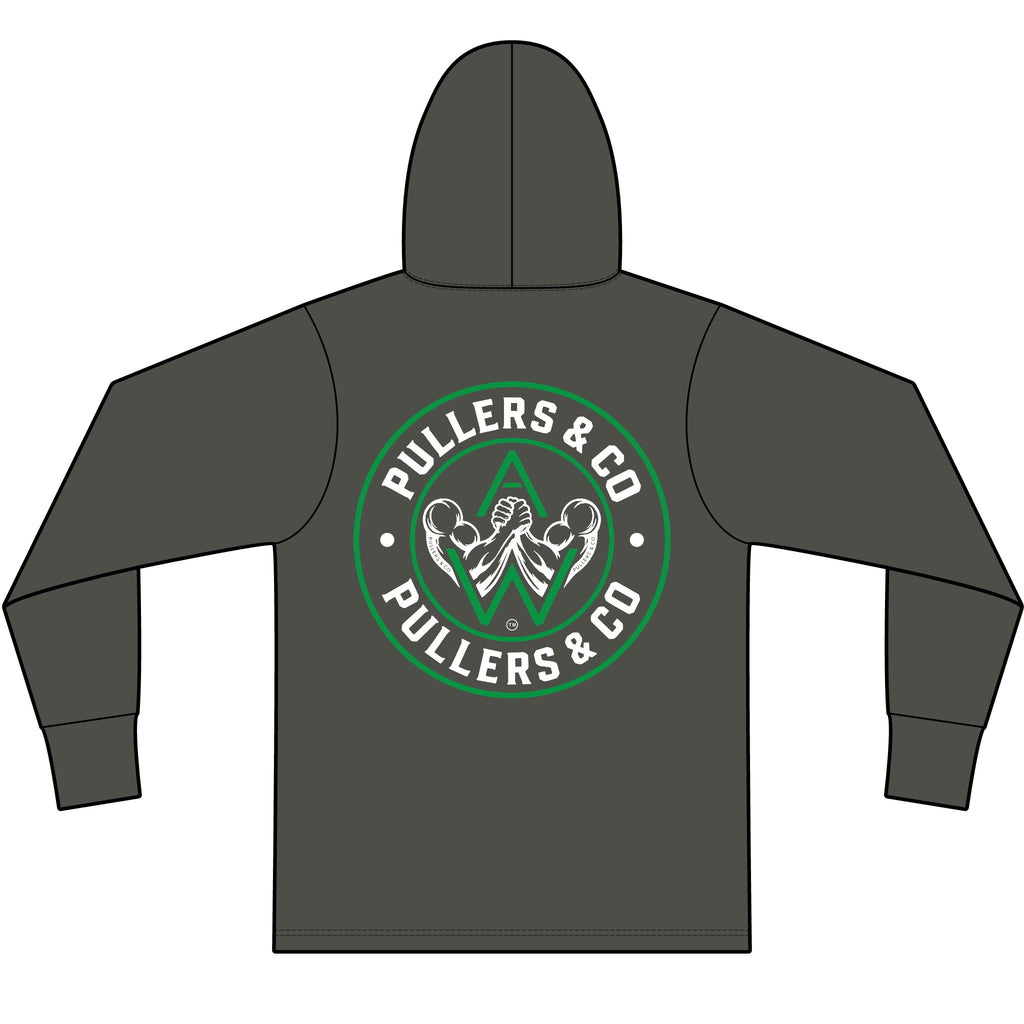 Soft Lightweight Unisex Arm Wrestling Hoodie | Pullers & Co. Eco Tri-Blend Pullover
