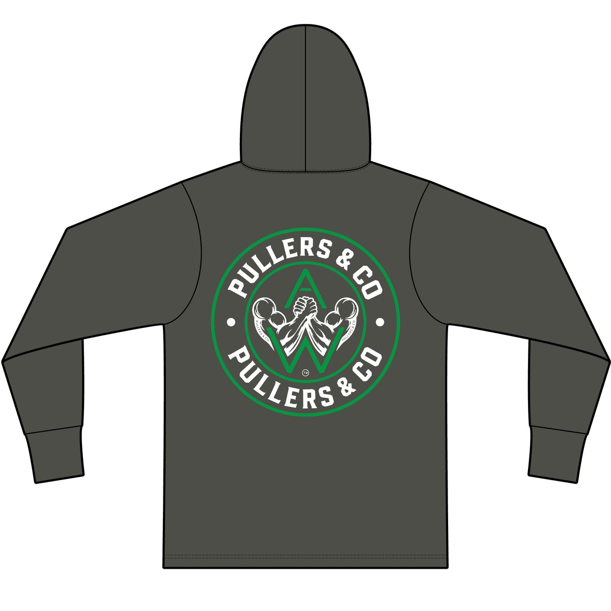 Soft Lightweight Unisex Arm Wrestling Hoodie | Pullers & Co. Eco Tri-Blend Pullover
