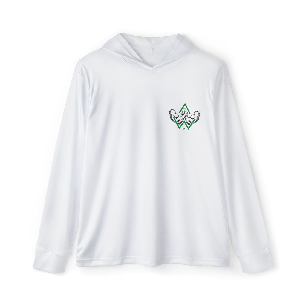 Men’s Arm Wrestling Sports Warmup Hoodie Front Arm Logo | Pullers & Co.
