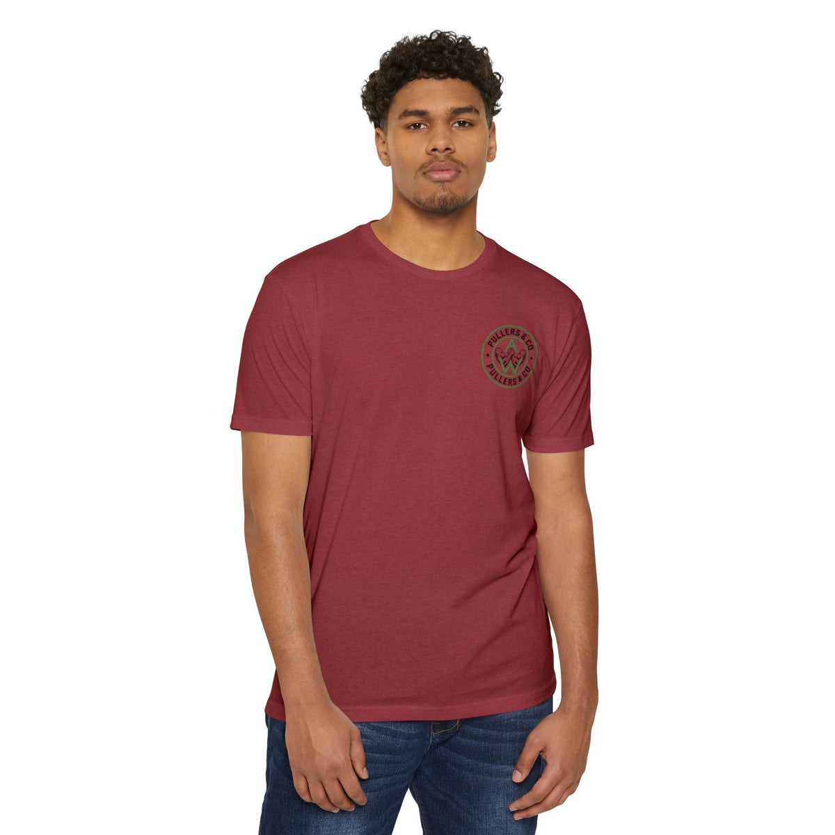 Men's Circular Logo & Classic Arm Emblem T-Shirt | Pullers & Co.