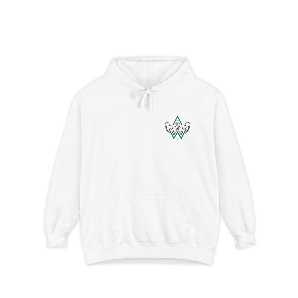 Arm Wrestling Pullover Hoodie Unisex | Classic Arm Emblem & Circular Logo | Pullers & Co.