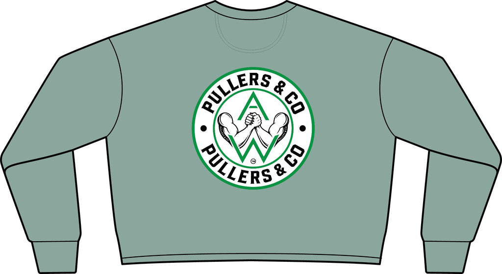Women’s Arm-Wrestling Logo Cropped Crewneck | Pullers & Co.