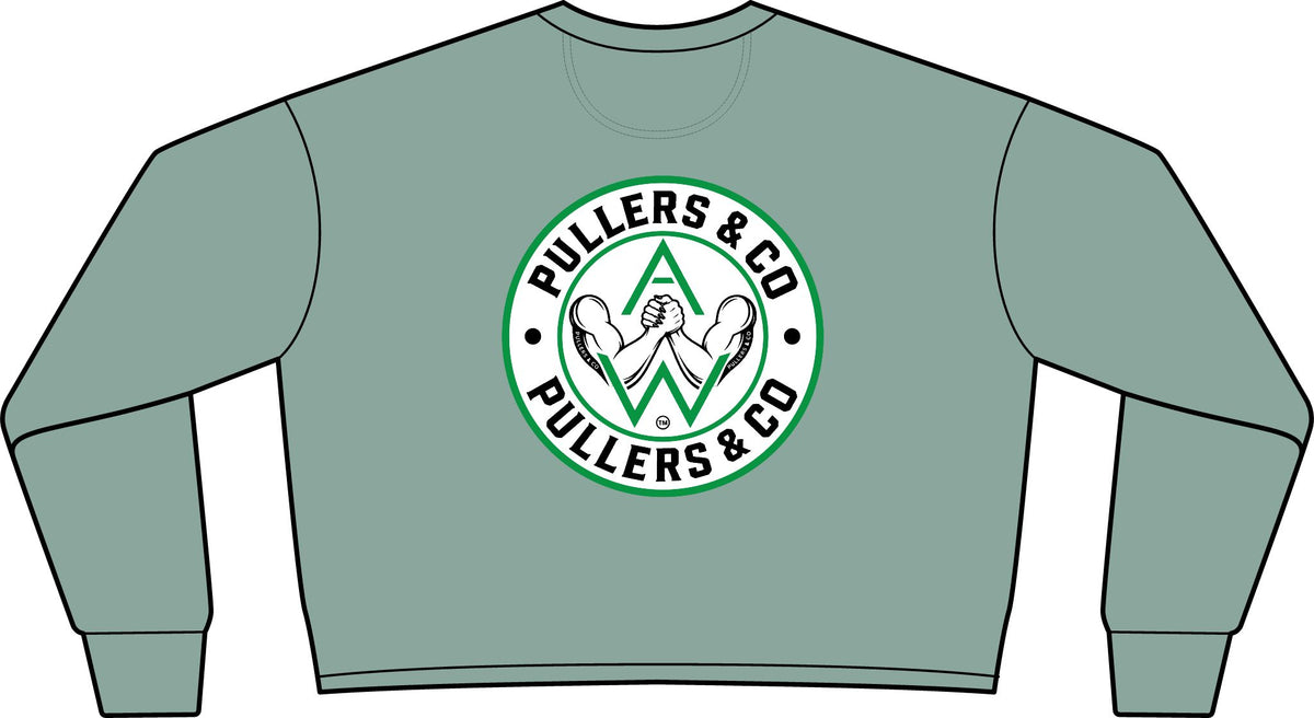 Women’s Arm-Wrestling Logo Cropped Crewneck | Pullers & Co.