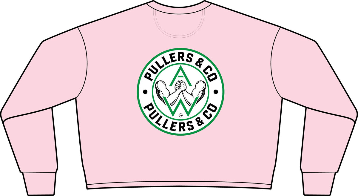 Women’s Arm-Wrestling Logo Cropped Crewneck | Pullers & Co.