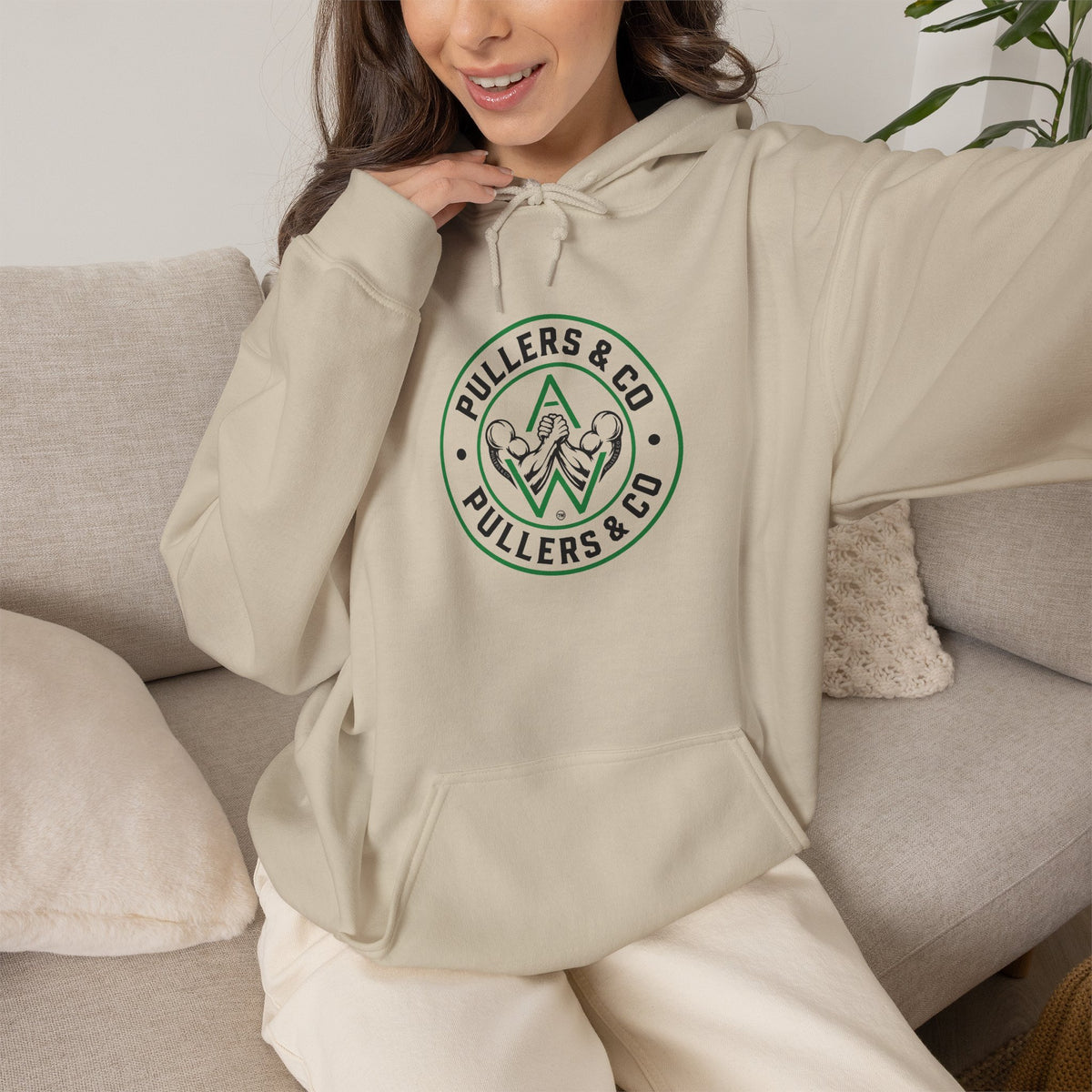 Women's Pullover Hoodie - Circular Logo - UNISEX | Pullers & Co.