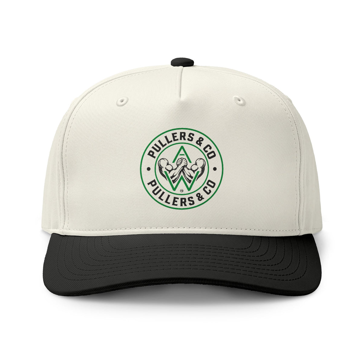 Two-Tone Mountain Patch Cap — Pullers & Co. Embroidered Trucker Hat