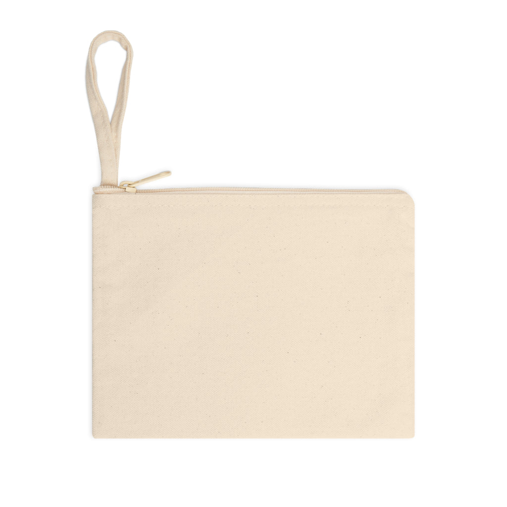 Pullers & Co. Zipper Accessory Pouch — Wrestling/Strength Logo Canvas Wristlet