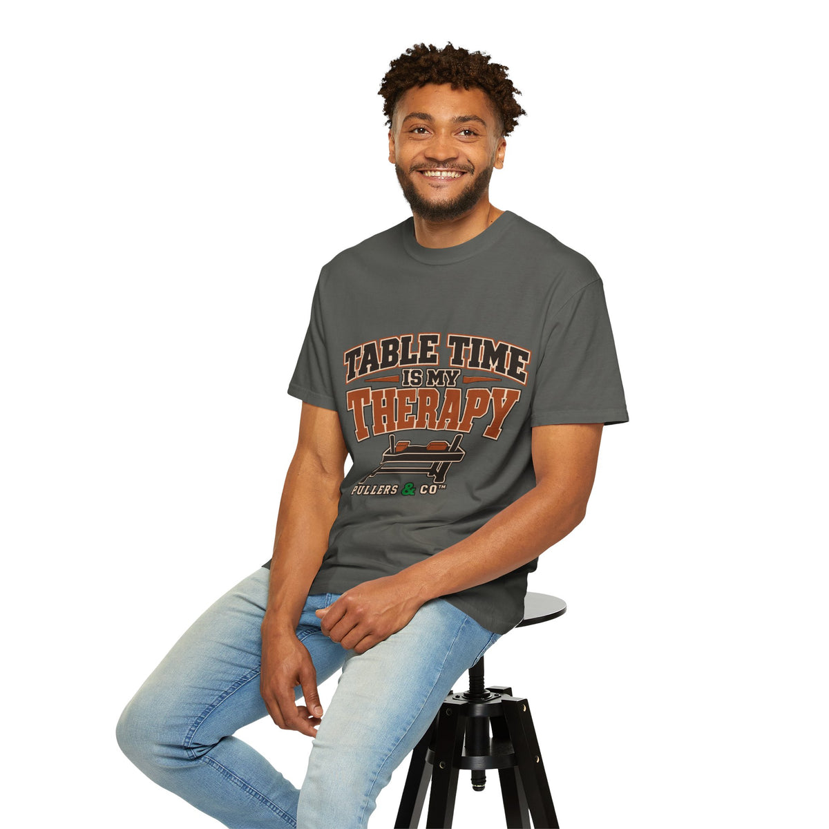 Table Time Is My Therapy Arm Wrestling T-Shirt Unisex | Pullers & Co.