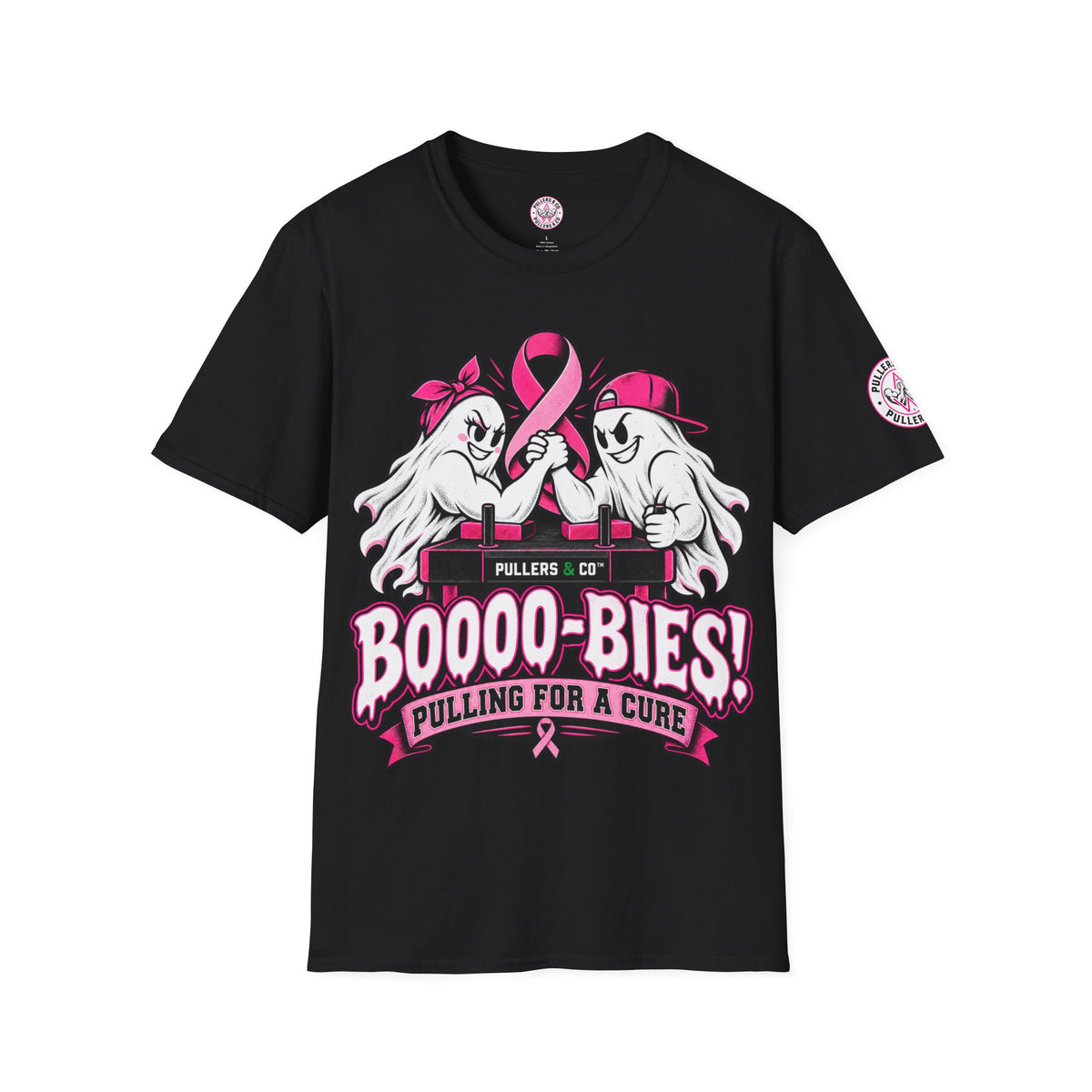 BOOOO-BIES! Pulling for a Cure T-Shirt Unisex | Pullers & Co. Breast Cancer Awareness Tee