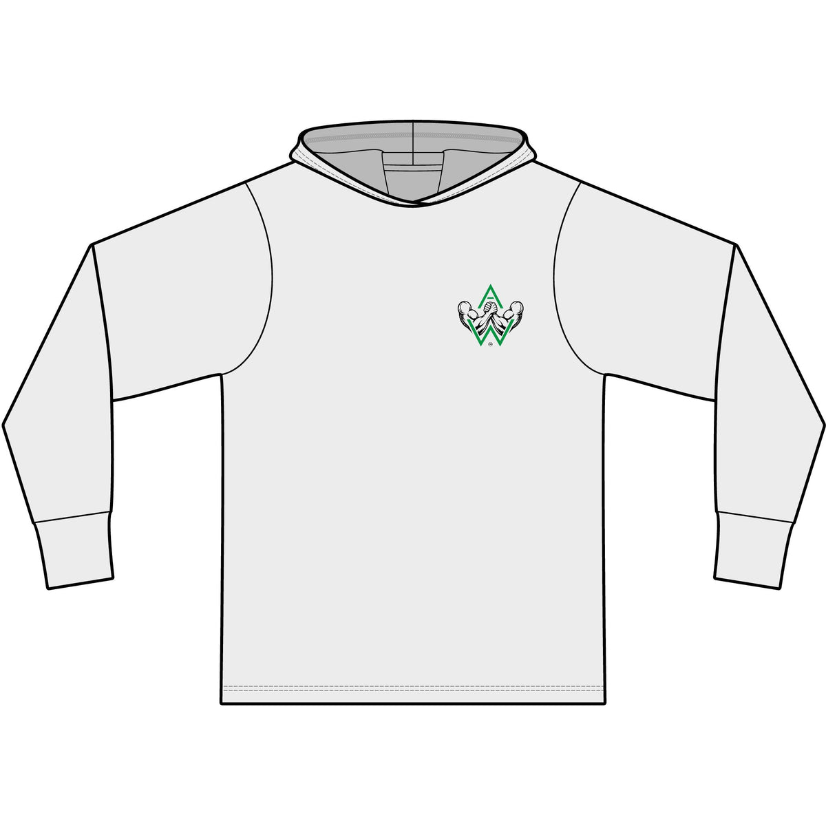 Soft Lightweight Unisex Arm Wrestling Hoodie | Pullers & Co. Eco Tri-Blend Pullover