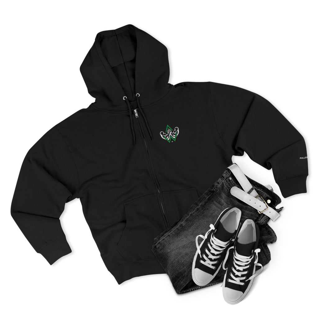 Arm Wrestling Unisex Zip-Up Hoodie | Pullers & Co. Full-Zip Sweatshirt
