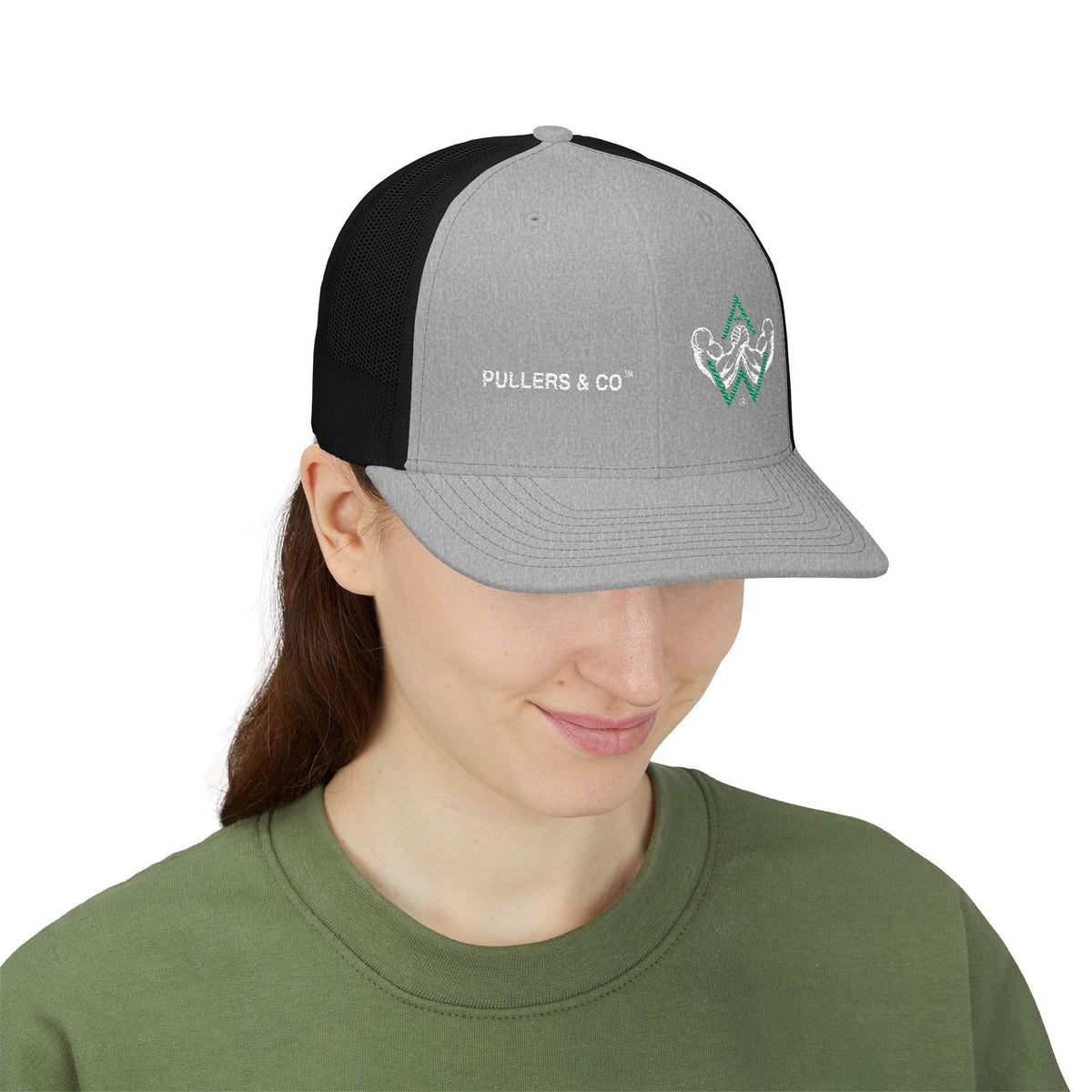 Embroidered Trucker Cap | Pullers & Co. Rope Logo Snapback