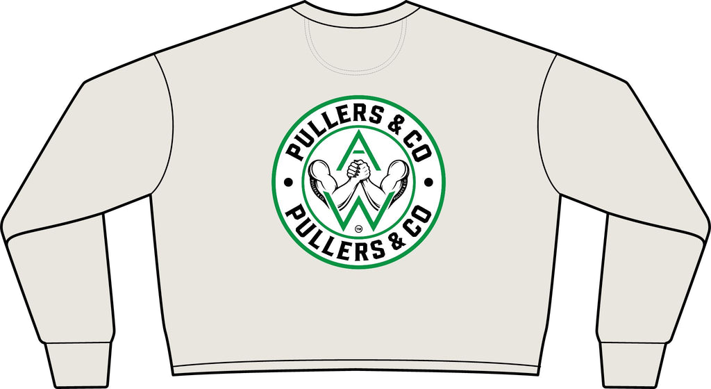 Women’s Arm-Wrestling Logo Cropped Crewneck | Pullers & Co.