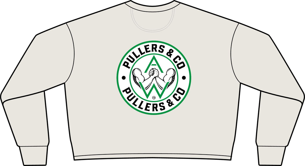 Women’s Arm-Wrestling Logo Cropped Crewneck | Pullers & Co.