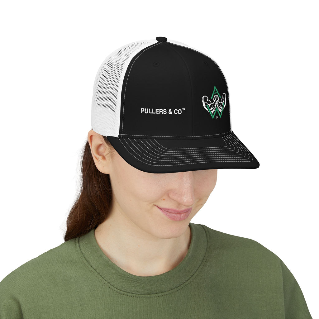 Embroidered Trucker Cap | Pullers & Co. Rope Logo Snapback