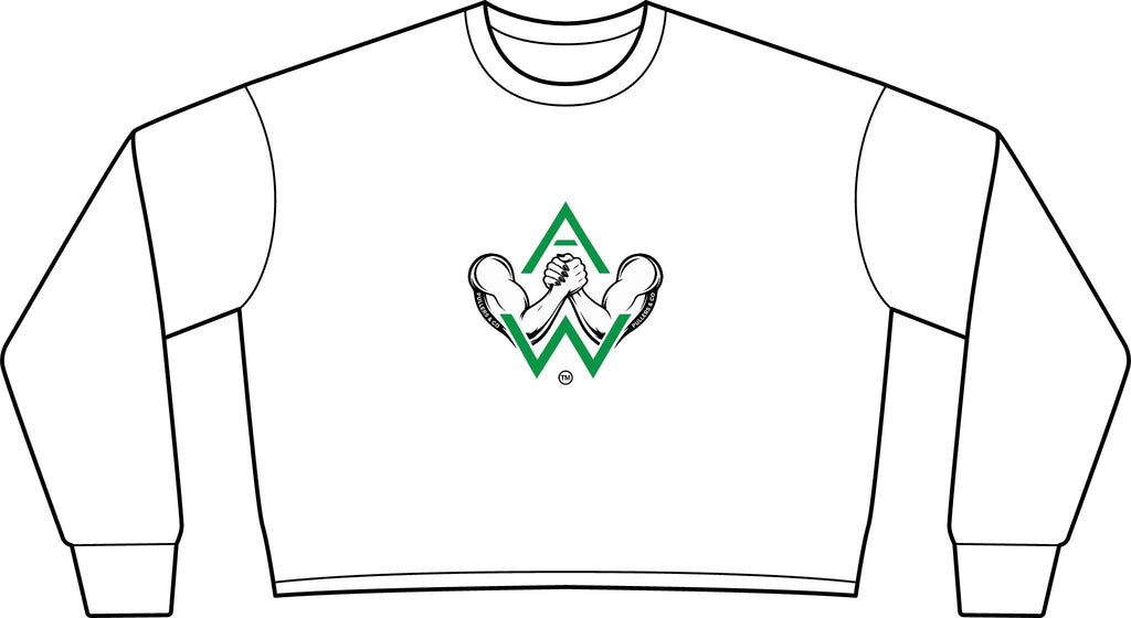 Women’s Arm-Wrestling Logo Cropped Crewneck | Pullers & Co.