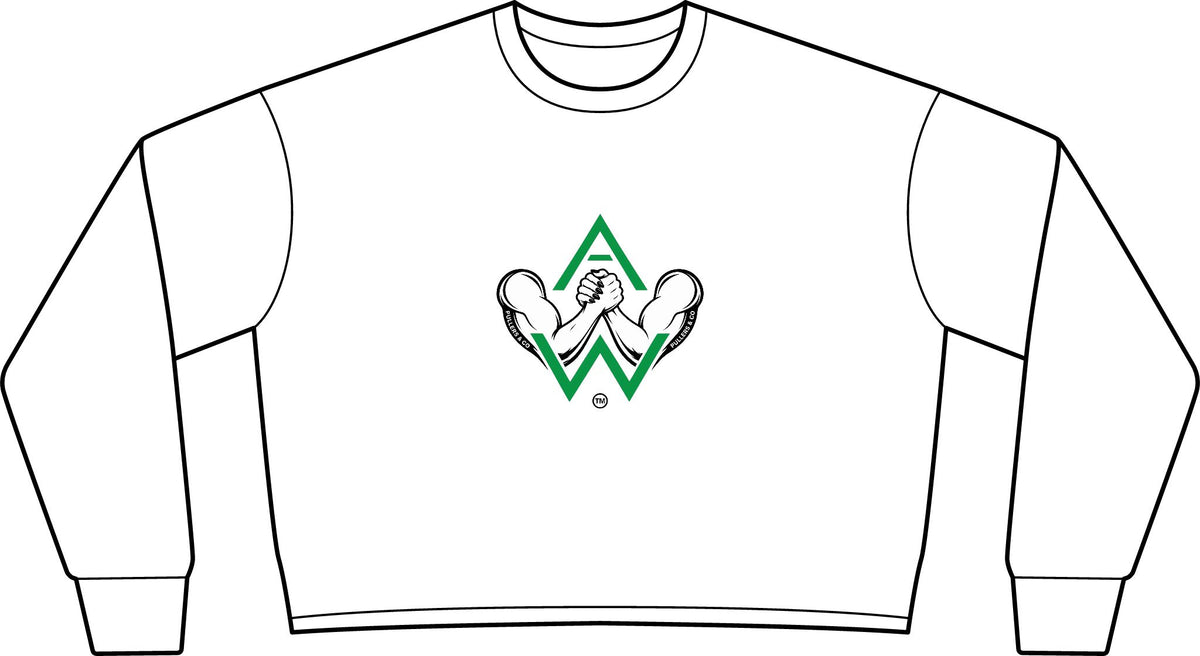 Women’s Arm-Wrestling Logo Cropped Crewneck | Pullers & Co.