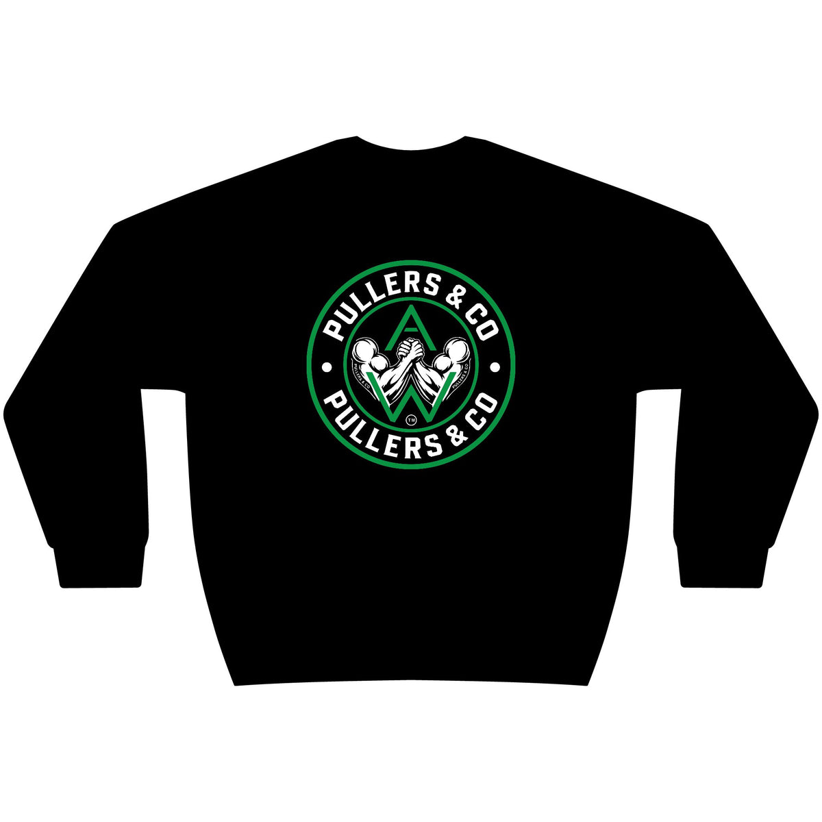 Arm Wrestling Crewneck Sweatshirt Unisex | Classic Arm Emblem & Circular Logo | Pullers & Co.