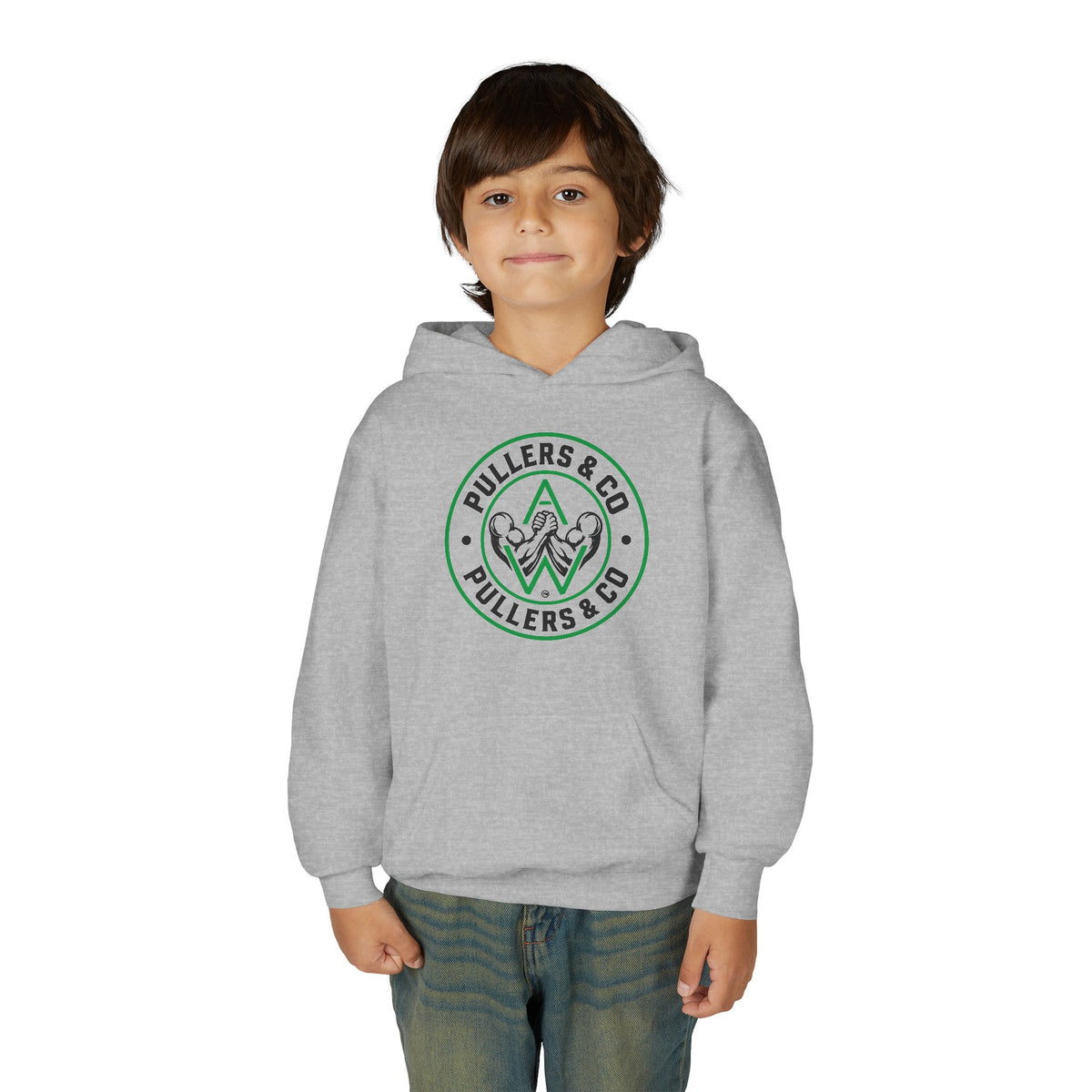 Youth Pullover Hoodie - Circular Logo - UNISEX | Pullers & Co.