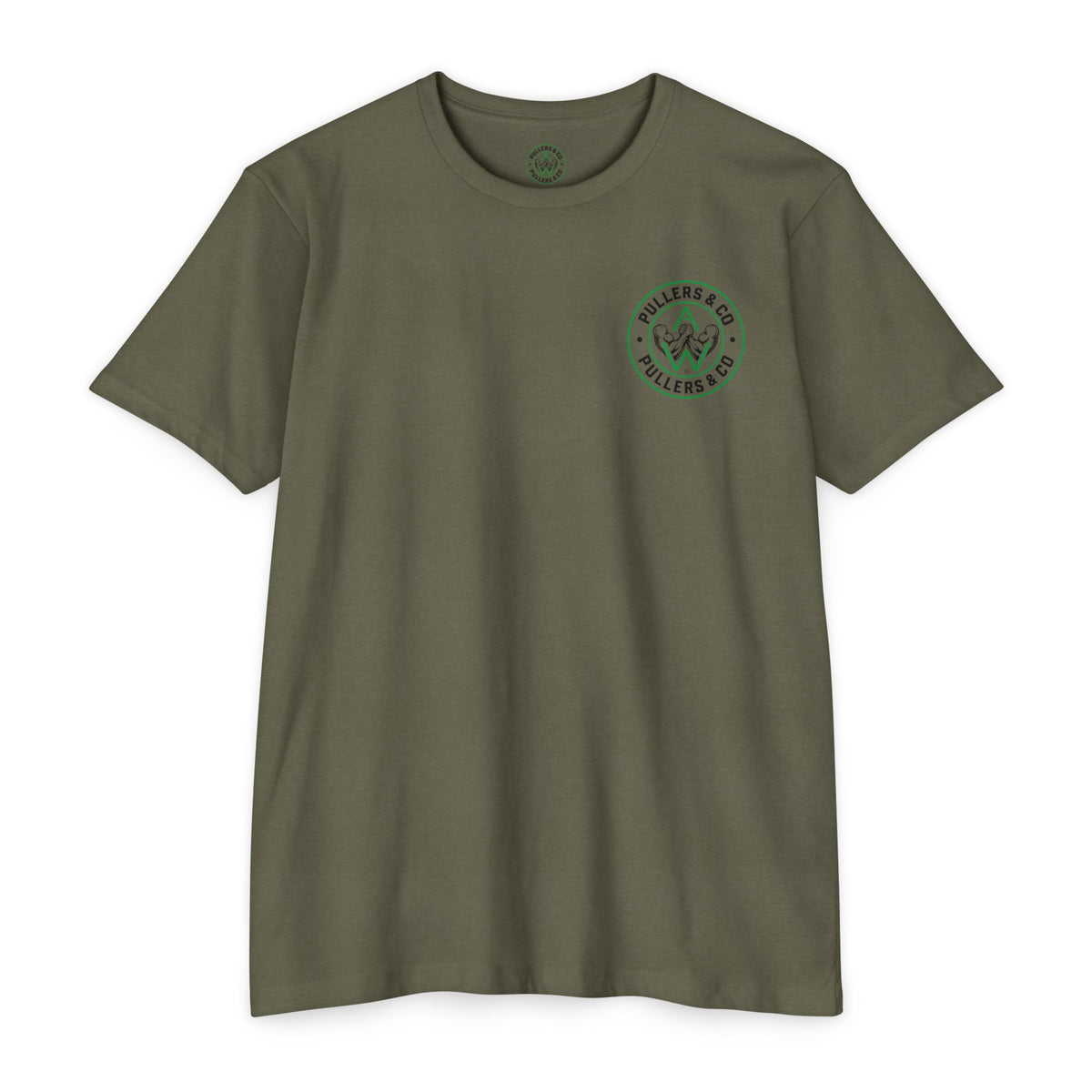 Men's Circular Logo & Classic Arm Emblem T-Shirt | Pullers & Co.