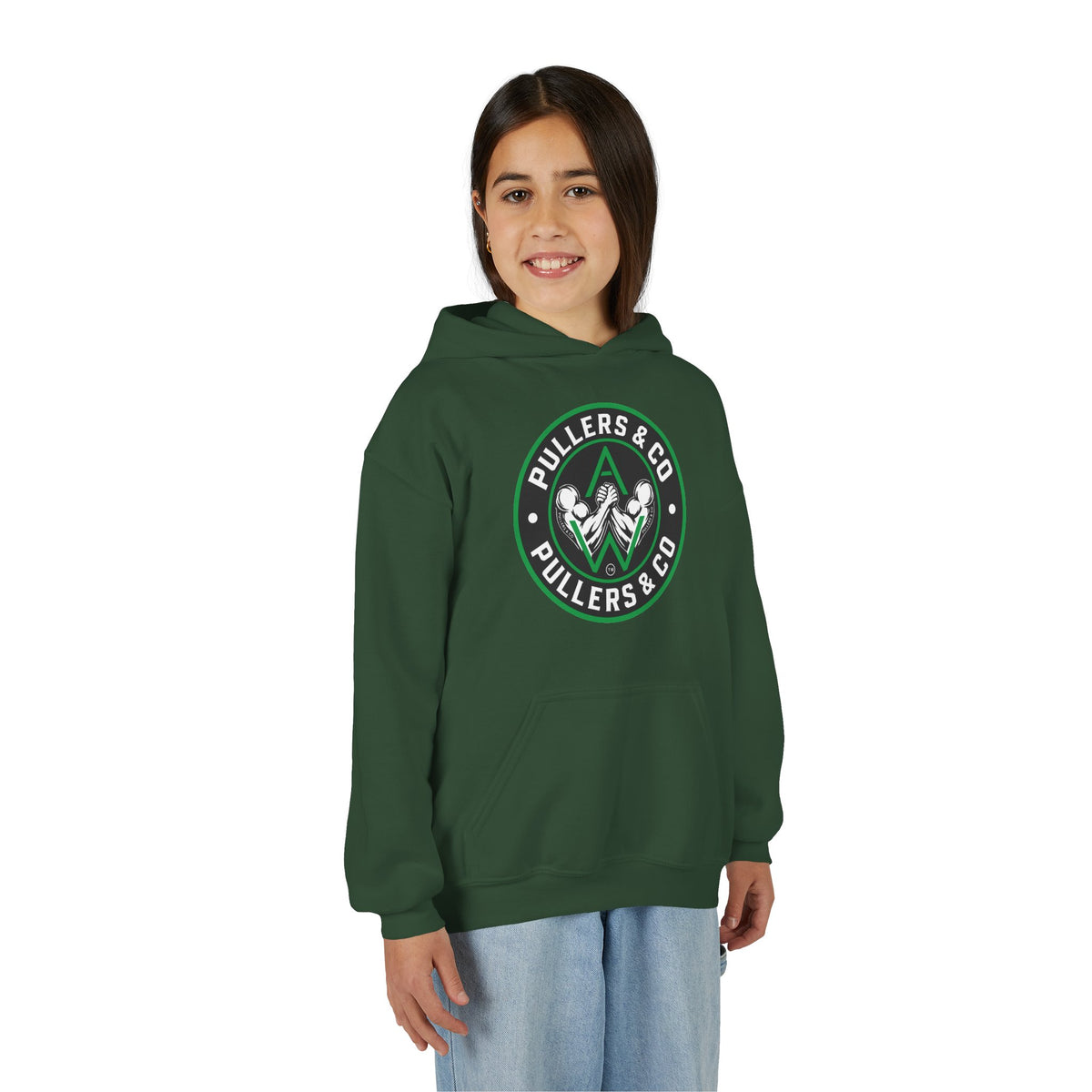 Youth Pullover Hoodie - Circular Logo - UNISEX | Pullers & Co.