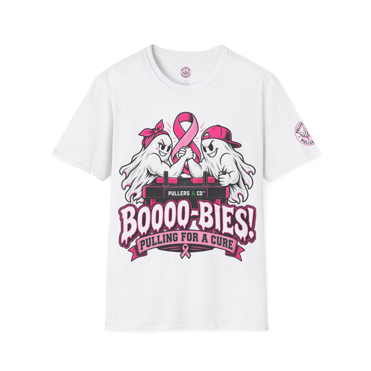 BOOOO-BIES! Pulling for a Cure T-Shirt Unisex | Pullers & Co. Breast Cancer Awareness Tee
