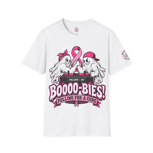 BOOOO-BIES! Pulling for a Cure T-Shirt Unisex | Pullers & Co. Breast Cancer Awareness Tee