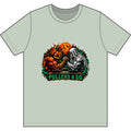 Halloween Arm Wrestling Pumpkin vs. Reaper Unisex T-Shirt | Pullers & Co.
